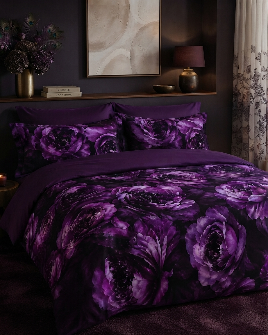 Posteljina saten Violet
