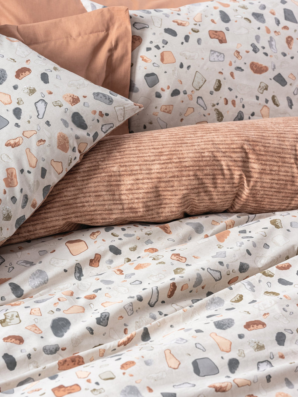 CottonBox Posteljina ranforce set za 2 osobe Oniks