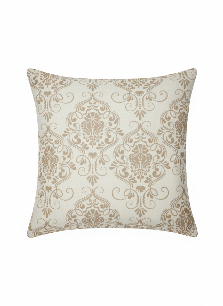 Damask Pillow - White Background