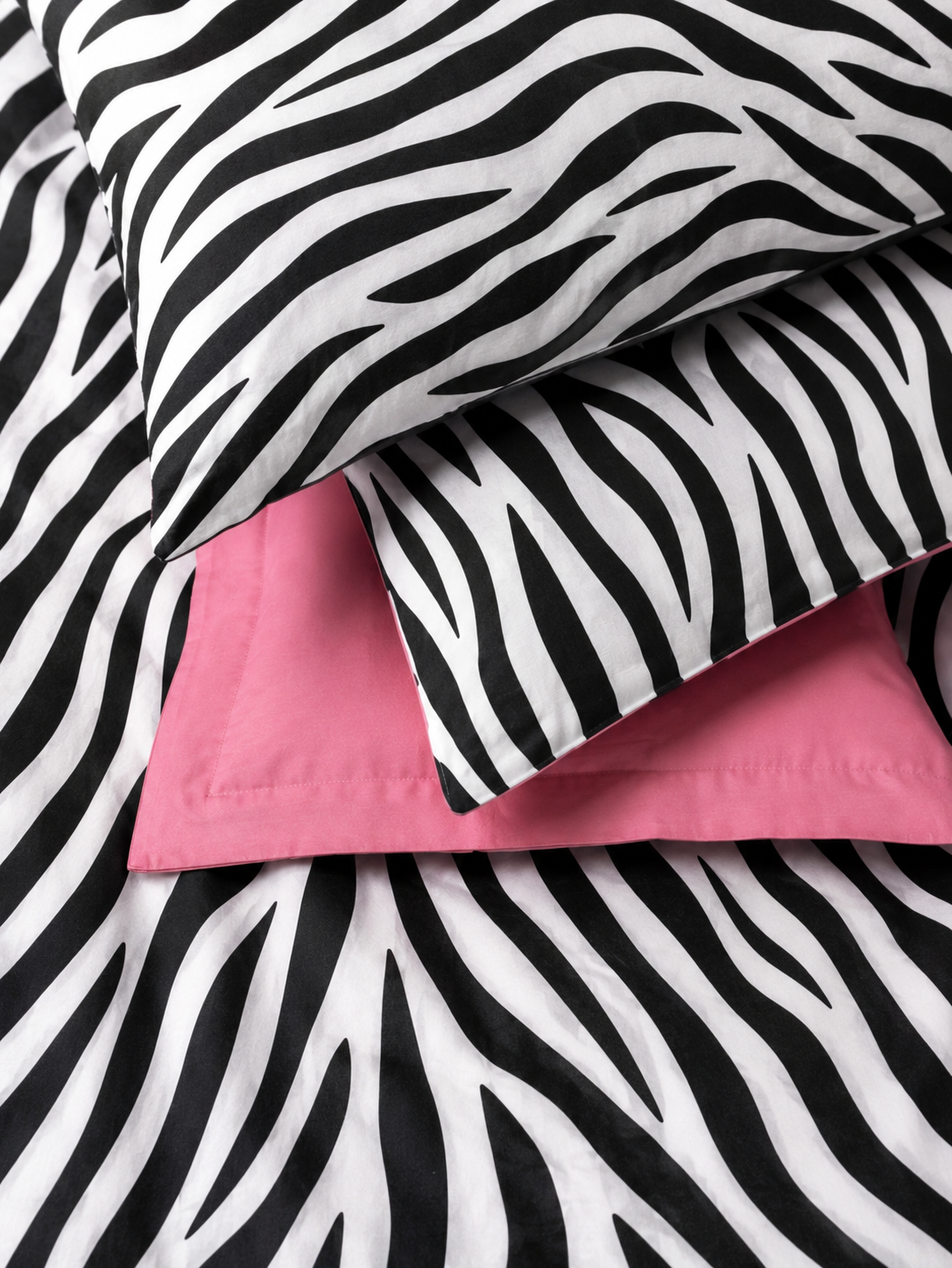 Pink zebra posteljina set