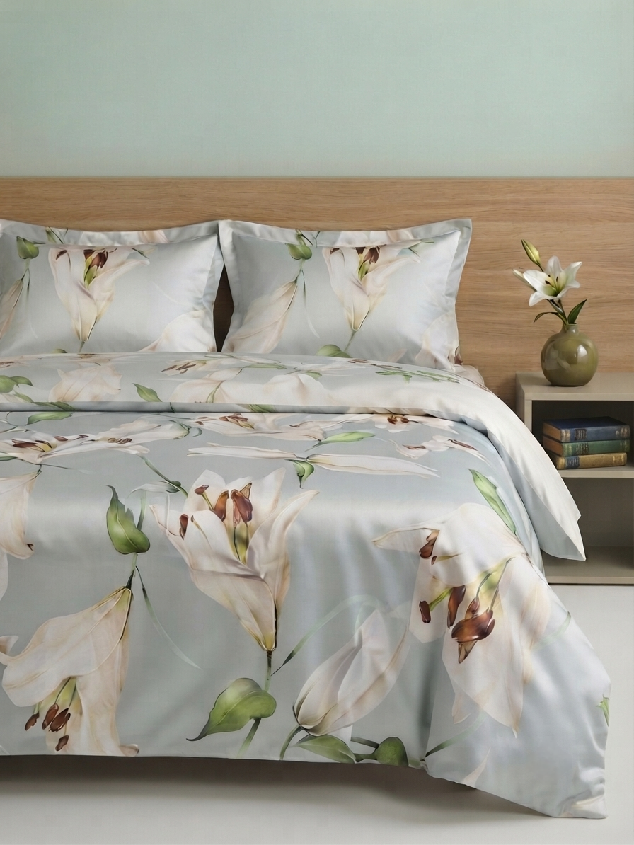 Posteljina saten Lilium