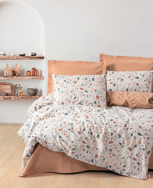 CottonBox Posteljina ranforce set za 2 osobe Oniks